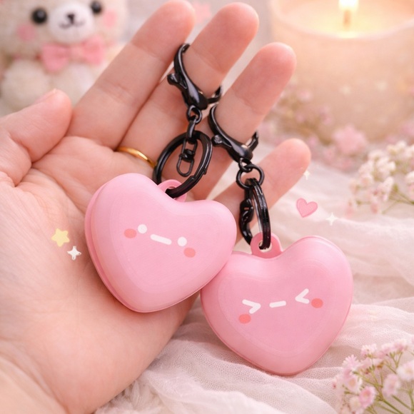 Cute Red Heart Keychains - Picture 7 of 8